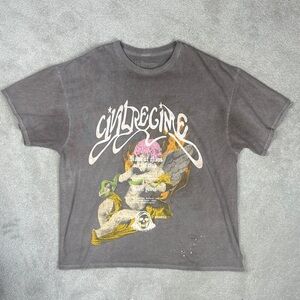 Civil Regime Charcoal Graphic Tee